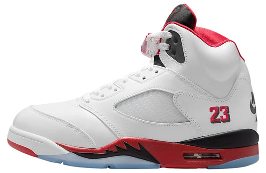 5 Fire Red Black Tongue White / Fire Red