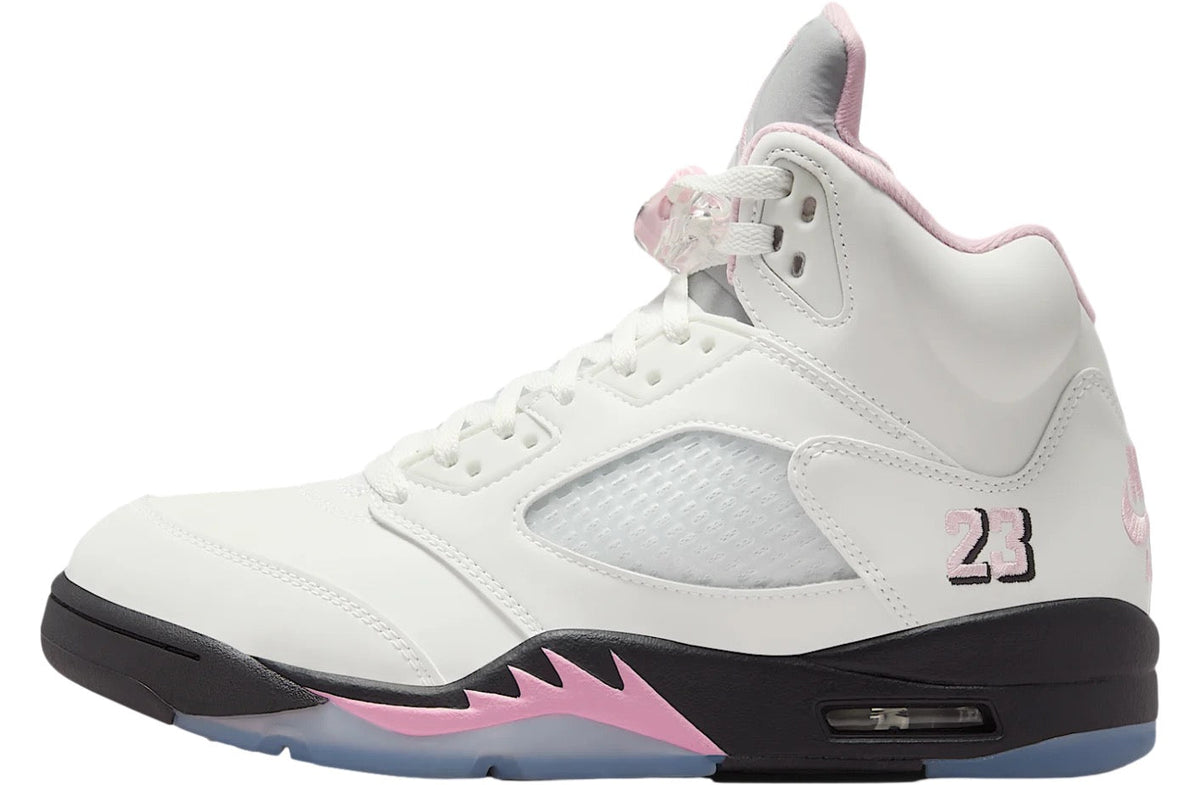 5 White / Medium Soft Pink