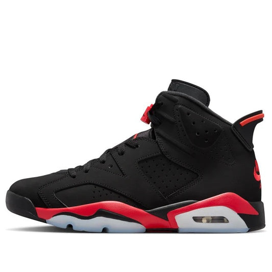 6 Reverse Infrared Black / Light Crimson